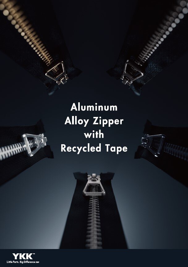 Aluminum Alloy Zipper with Recycled Tape (Finish: Antique